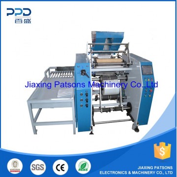 Auto stretch film rewinder